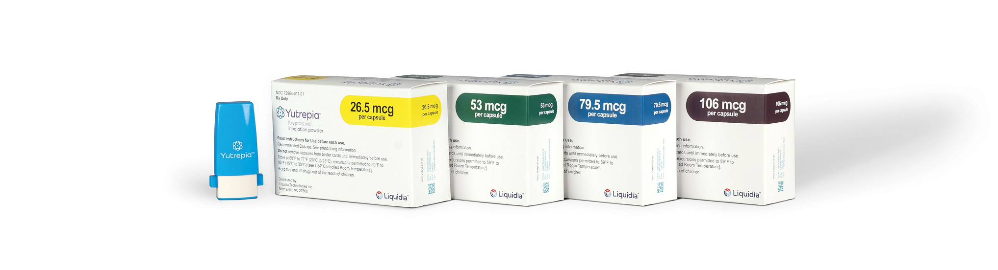 YUTREPIA device and packaging display